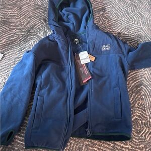 Roots Kids Navy Polartec fleece zip up